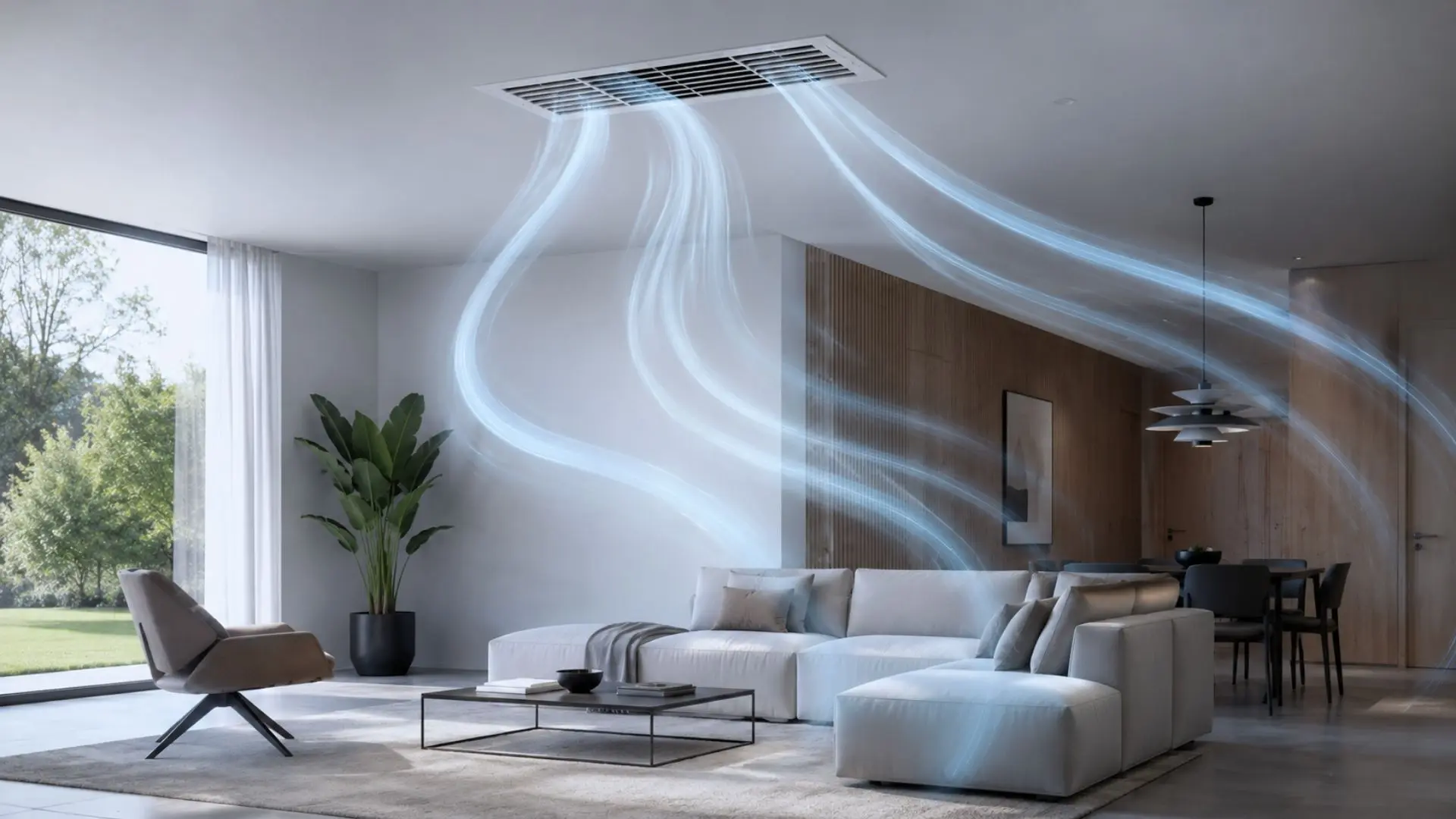 distribuzione aria fresca in ambiente residenziale